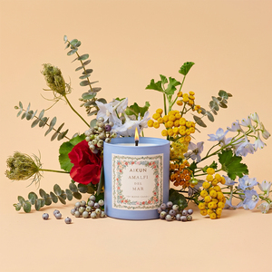 AIKUN Best Quality Luxury Hand Poured Glass Jar Scented <b>Candle</b> with Cotton Wick for Home & Living Room Decor - Product Image 2