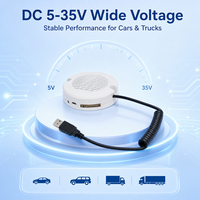 Lecteur de musique à commande vocale 2W pour voitures avec fonction sonore personnalisée 5-35V avec port USB pour la lecture de musique dans la voiture ou la fonction de rappel vocal