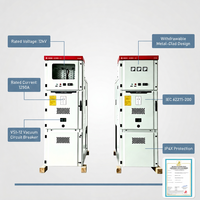 ZHUOLI KYN28A-12 Panneau de distribution d'énergie intérieur à trois phases haute tension, blindé métallique, mobile, homologué CE, indice de protection IP4X, en acier inoxydable