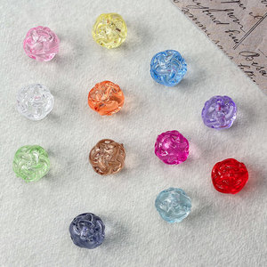 Cuentas de hilo acrílico huecas translúcidas de 16 mm, accesorios para bolígrafos, cadena para bolso de teléfono, materiales de joyería para manualidades DIY - Product Image 1