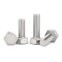 Boulon et lave-vis à écrou métrique, 8.8 pièces, en acier inoxydable, galvanisé, boulon hexagonal en acier inoxydable, DIN931 ou DIN933