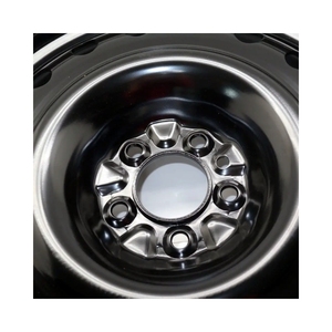 Nouvelle <span class=keywords><strong>jante</strong></span> de roue de <span class=keywords><strong>caravane</strong></span> RV en acier noir avec pièces de rechange à revêtement écologique pour accessoires de roue de voiture de remorque - Product Image 4