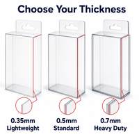 Vente en gros de boîtes de protection transparentes en PET pour Funko Pop de 10 pouces, boîte de présentation, épaisseur 0,5 mm, taille 229x214x329 mm