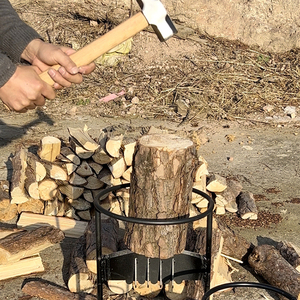 Wountedmatch avec marteau fendeur de bûches d'allumage bois de chauffage fendeur de bois haute qualité sûr pas fonte fendeur de bois Machine - Product Image 2