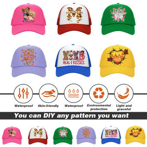 ओईएम 5 पैनल स्पोर्ट कैप गोर्रास फोम मेश ट्रूकॉलर हैट कस्टम लोगो डिजाइन पैटर्न 3डी कढ़ाई सब्लिमेशन प्रिंट प्रमोशनल हैट - Product Image 5