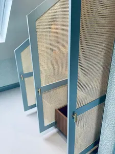 Prix d'usine Matière première naturelle Tissu en rotin synthétique en feuille et en rouleau pour meubles - Product Image 6