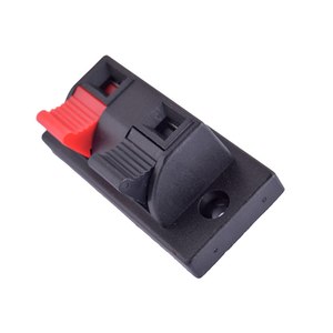 Siyah 2 Pin yanma testi raf terminali 50V 3A ses testi klip bağlayıcı hoparlör bağlama sonrası - Product Image 5