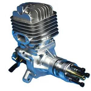 DLE55 Mesin Bensin Silinder Tunggal, Mesin Pesawat Terbang Bertenaga Minyak 55CC 5, 5hp/8500Rpm untuk Model RC Pesawat Terbang