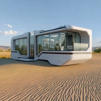 Maisons conteneurs à prix de gros, maisons préfabriquées d'extérieur, capsule spatiale de luxe, maison conteneur capsule spatiale