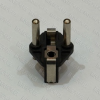 Prise de courant européenne de haute qualité à 2 broches pour cordon d'alimentation VDE / Insert Europlug en laiton à 4,0 mm 4,8 mm