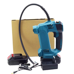 Herramienta eléctrica para inflar neumáticos de coche de forma cómoda, para acampar al aire libre, trampolín inflable, batería de iones de litio de 21 V, inflador eléctrico rápido. - Product Image 1