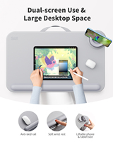 Bureau multifonctionnel avec support pour téléphone pour ordinateurs portables de 17 pouces et tablettes de 12.9 pouces