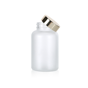 Flacon en verre transparent sablé en gros, flacon capsule, emballage pharmaceutique, pot à pilules pour produits de santé avec bouchon à vis - Product Image 4