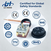 Thermostat pour radiateur électrique domestique, incubateur à œufs, four à pizza, équipement commercial Ford Focus, contrôleur de température capillaire