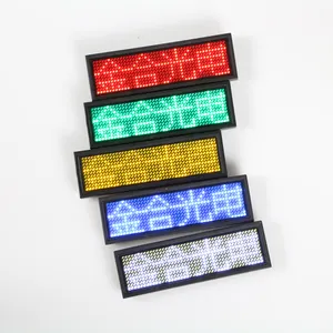 室内或室外可穿戴Pin多色全语言发光二极管名片标签徽章显示器
