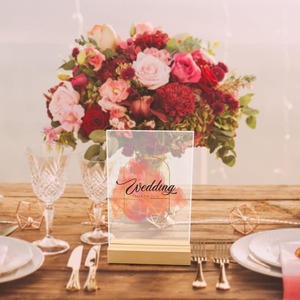 Base de Madera para Letreros Acrílicos, Soporte en Forma de T, Exhibidor de Escritorio en Plástico para Decoración de Bodas, Restaurantes y Fiestas, Venta al Por Mayor - Product Image 4