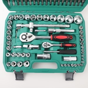 KAODEE 108 pièces OEM Kit de réparation automobile professionnel en acier, jeu de clés à cliquet et douilles de 1/2 pouce, 1 mallette rigide, métrique, 108 pièces - Product Image 3