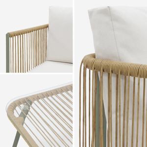 <span class=keywords><strong>Set</strong></span> di mobili da <span class=keywords><strong>giardino</strong></span> con struttura in acciaio zincato AJUNION <span class=keywords><strong>Set</strong></span> da salotto in <span class=keywords><strong>resina</strong></span> plastica <span class=keywords><strong>Set</strong></span> da salotto 4 posti con tavolo in vetro - Product Image 2