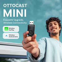 Adaptateur intelligent pour voiture Ottocast Mini avec Bluetooth CarPlay et Android Auto, 64 Mo de RAM + 16 Mo de ROM, mémoire extensible jusqu'à 128 Go