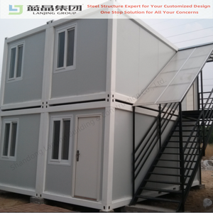 บ้านสำเร็จรูปเคลื่อนย้ายได้แบบปรับแต่งได้ ขนาด 20 40 ฟุต บ้านคอนเทนเนอร์แบบแพ็คแบน บ้านพักอาศัย วิลล่า ที่พักพนักงาน - Product Image 4
