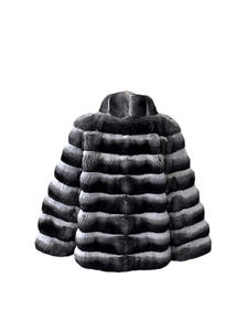 Capa de piel de zorro dorado para mujer, lujosa, elegante y moderna capa de piel de invierno - Product Image 5