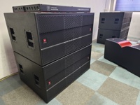 Système audio professionnel complet, double enceinte Line Array 12 pouces, système de sonorisation avec microphone, table de mixage DJ et moniteur