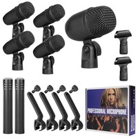 Microphone dynamique professionnel pour scène et instruments de musique, directivité cardioïde, accessoire filaire en métal