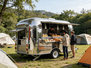 ACB ACB-QF Nouveau Camion de Restauration Mobile Entièrement Équipé en Acier Inoxydable, Cuisine Extérieure Personnalisée, Options 2/4 Roues pour Frites - Product Image 4