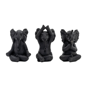 Scultura in resina a forma di elefante yoga per decorazioni domestiche, ornamenti per mensole, tavolini da caffè, complemento d'arredo per il soggiorno - Product Image 2