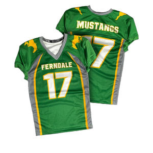 カスタムユース練習大学パーソナライズされたファンアダルトチームセット昇華中国メッシュアメリカンフットボールユニフォームジャージー - Product Image 2