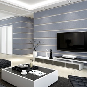 <span class=keywords><strong>Carta</strong></span> <span class=keywords><strong>da</strong></span> <span class=keywords><strong>Parati</strong></span> Minimalista a Righe 3D in Velluto Effetto Pelle di Cervo, Ispessita <span class=keywords><strong>con</strong></span> Base Non Tessuta per <span class=keywords><strong>Camera</strong></span> <span class=keywords><strong>da</strong></span> Letto e Soggiorno - Product Image 5