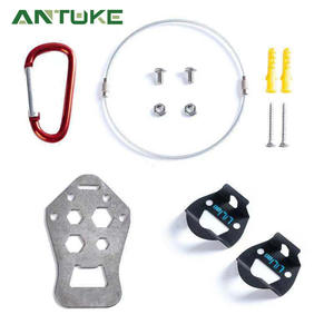 LiLioo Bike <b>Shoes</b> <b>Wall</b> Hook Stainless Steel With Carabiner <b>For</b> KEO SPD SM PD22 Cycling Footwear Display <b>Rack</b> - Product Image 3