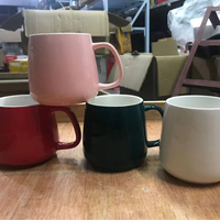 Cadeau d'anniversaire cadeau de fête des mères tasse en céramique avec couvercle cuillère peut imprimer LOGO bureau promotionnel