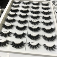 Vente en gros de faux cils humains Cils 20mm Lash Fluffi Pestaas Mink Strip Natural Russian Faux Mink Lashes Wholesale Eyelash Mink
