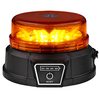 Luces de Emergencia Recargables con Base Magnética y Ventosa, Luz de Advertencia LED con Control Remoto, 7 Modos de Destello