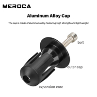 Embouts de guidon extensibles et verrouillables en alliage d'aluminium pour vélos à diamètre intérieur de 15,8 à 21,4 mm