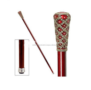 Bâton de marche en bois, artisanal en laiton, charmant, fait à la main, à prix NORMAL, 1 pièce - Product Image 1