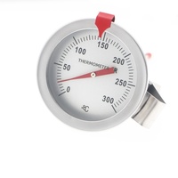 Termometer Penggorengan, Termometer Minyak, Termometer Makanan Stainless Steel, Pengukur Suhu Minyak, Termometer Permen dengan Klip