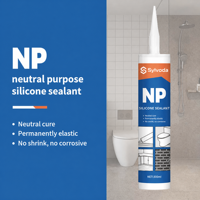 Scellant en silicone neutre haute élasticité, scellant NP non corrosif, imperméable, pour salle de bain, fenêtres et cadres de portes
