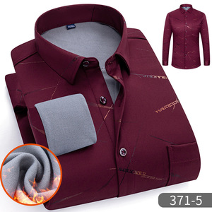 Nuova camicia calda da <span class=keywords><strong>uomo</strong></span> con <span class=keywords><strong>velluto</strong></span> spesso e Top Casual per l'autunno e l'inverno - Product Image 5