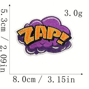 Nuevo Parche Bordado Autoadhesivo con Diseño de Nubes y Letras Inglesas para Decoración de Bolsos, Ropa y Libros - Product Image 2