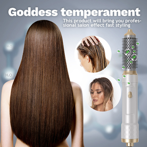 <span class=keywords><strong>Brosse</strong></span> <span class=keywords><strong>soufflante</strong></span> rotative à air chaud, styler boucleur en une étape, sèche-cheveux électrique 5 en 1 - Product Image 6