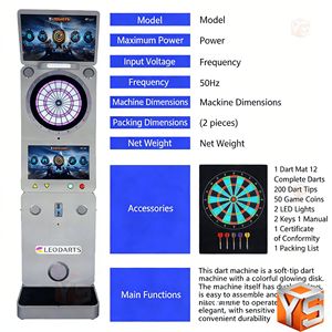 Máquina de Dardos Electrónica Operada con Monedas ZDYS con Batalla en Línea para Salón de Juegos - Product Image 2