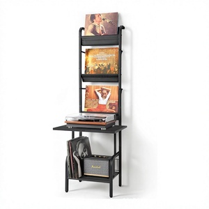 Soporte <span class=keywords><strong>de</strong></span> Metal Personalizado para Tocadiscos <span class=keywords><strong>de</strong></span> 5 Niveles, con Capacidad para 200 Álbumes, Estante <span class=keywords><strong>de</strong></span> Almacenamiento <span class=keywords><strong>de</strong></span> Sobremesa - Product Image 1