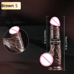 Dildo réaliste en silicone de 10,5 pouces, petit gland XL, souple et épais, avec ventouse puissante pour jeu <span class=keywords><strong>anal</strong></span>, pénis de grande taille - Product Image 6