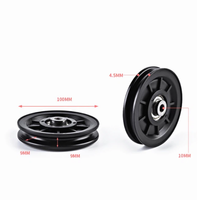 50mm 60mm 70mm 88mm 92mm 97mm 120mm 160mm 110mm 100mm Fitness Sport Gym Drahtseil-Rollen Nylon-Räder Kunststoff-Gym-Seilrolle
