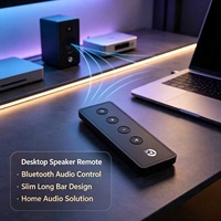 Control Remoto de Audio JCXK de 4 Teclas, Barra Larga y Delgada, OEM ODM Personalizado para Altavoz y Amplificador