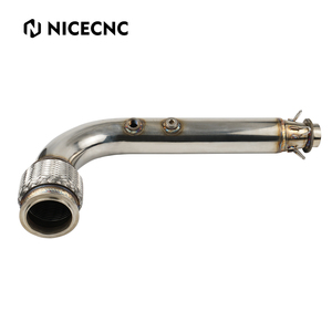 Tubo de Escape Medio de Acero Inoxidable 304 NICECNC con Soporte para Can-Am <span class=keywords><strong>Maverick</strong></span> <span class=keywords><strong>X3</strong></span> 2018 2019 2020 2021 2022 <span class=keywords><strong>2023</strong></span> - Product Image 1