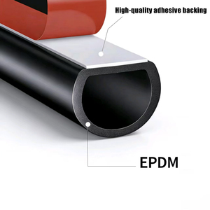 Tira de Sellado de Goma EPDM para Puertas de Coche, Impermeable, Insonorizante, Universal, en Forma de D, B, P, Z, Autoadhesiva, Precio de Fábrica - Product Image 2