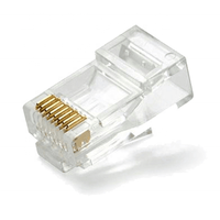 Connecteur RJ45 mâle Cat 5E 8P8C Cat 7 en laiton plaqué or étanche IP44 pour automatisation industrielle 1000V